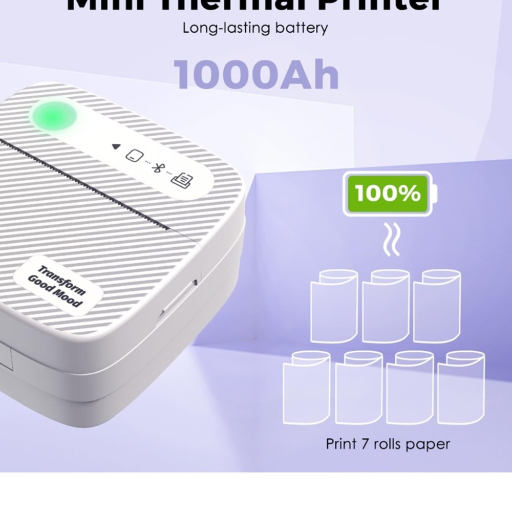 Brand New Mini Printer - Picture 4 of 7